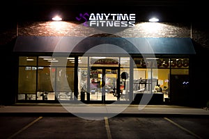 Anytime Fitness building @ Night