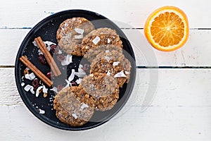 Anzac biscuits oatmeal and coconut cookies