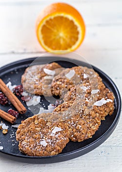 Anzac, oatmeal and coconut cookies