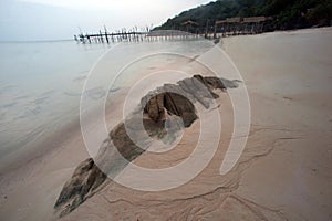 Ao Lungdam beach at Samet island,Thailand.