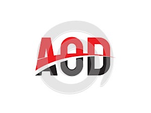 AOD Letter Initial Logo Design Vector Illustration