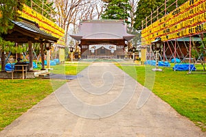 Aomoriagatamamorukuni Shrine at Hirosaki park