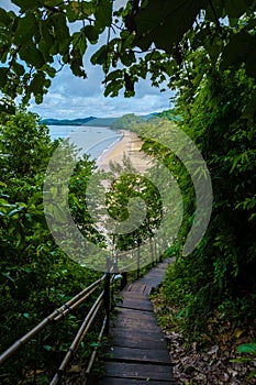 Aonang Krabi Thailand, monkey trail in Krabi Thailand wich leads to Pai Plong beach