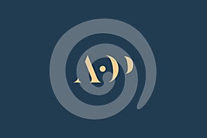 AOP abstract letter logo design