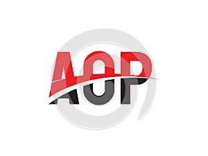 AOP Letter Initial Logo Design Vector Illustration