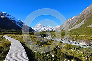 Aoraki / Mount Cook along the Hooker Valley Track, South Island, New Zealand