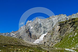 Aosta valley Alps, near Monte Cervino or Matterhorn