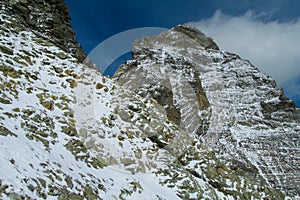 Aosta valley Alps, near Monte Cervino or Matterhorn