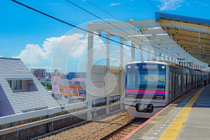 Aoto Station landscape of Keisei Electric Railway