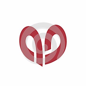 Ap, ab, pp, dp, ad, avp, avd, avp initials heart shape logo
