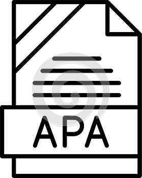APA Outline Vector Icon