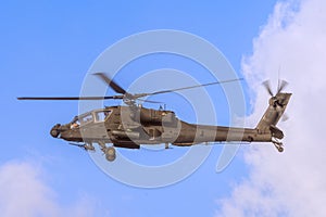 Apache Helicopter in Flight photo