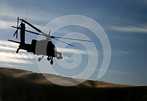 Apache Over Dunes photo
