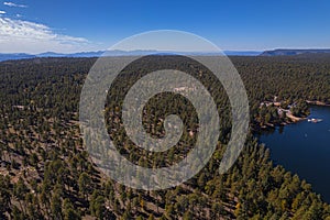 Apache Sitgreaves National forest, aerial view