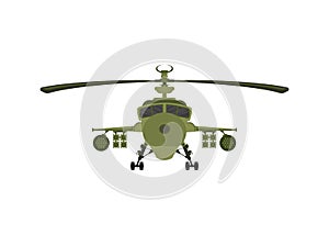 apache war machine vector illustration