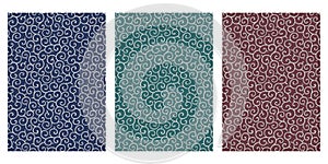 Apanese Arabesque Swirl Abstract Vector Background Collection