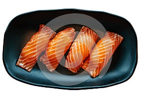 Apanese Cuisine Sushi. Fresh and delicious Sushi isolate white background