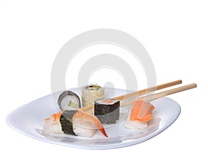 Apanese sushi rolls