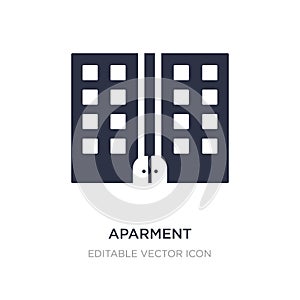 aparment icon on white background. Simple element illustration from Buildings concept