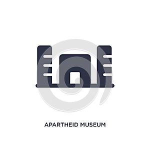 apartheid museum icon on white background. Simple element illustration from africa concept