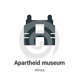 Apartheid museum vector icon on white background. Flat vector apartheid museum icon symbol sign from modern africa collection for