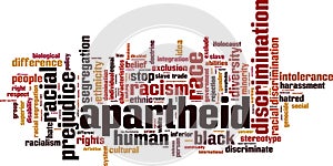 Apartheid word cloud
