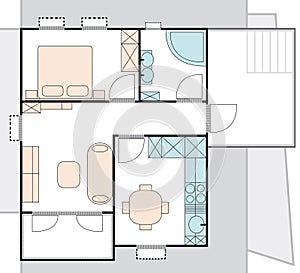 Apartment architecture plan