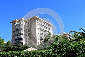 Apartment block on island of Majorca