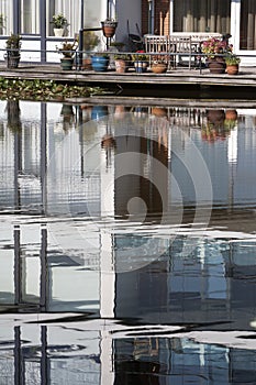 Apartment block reflections