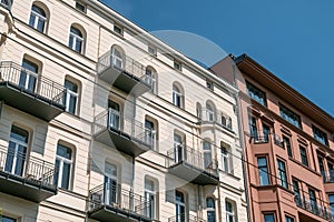 Apartment building facade Berlin,