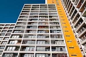 Apartment building facade , residential real estate