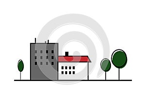 Apartment building icon