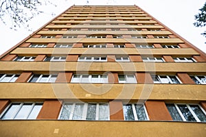 Apartment building from low angle