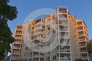 Apartment building Pyrmont in Sydney, Australia. Apartment block