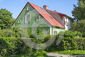 Apartment building in the resort town of Zelenogradsk