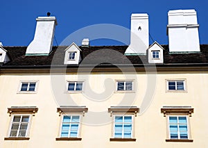 An apartment building in Vienna, Austria.