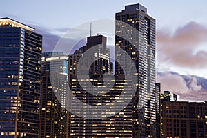 Apartment buildings along Lake Shore Drive photo