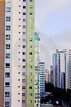 Apartment buildings on big city, Santo Andre, Sao Paulo state, Brazil photo