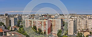 Apartment buildings in Bucharest