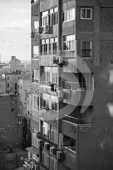 Apartment Buildings Cairo during Sunset