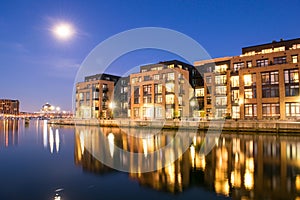 Apartment Buildings in The Inner Harbor Area in Baltimore, Maryl