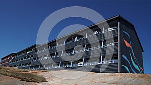 apartment complex on the rock, Ilulissat, Greenland