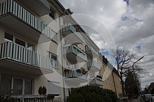 Apartment house in munich, rented, living, idyll