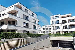 Apartment houses with underground parking