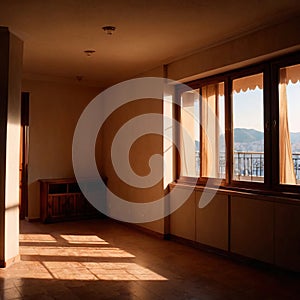 Apartment , interior of home, vintage retro classic decor