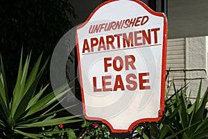 Apartment Lease Sign photo