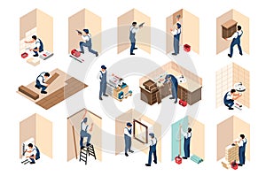 Apartment Repair Isometric Set