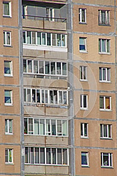 Apartment windows, where every tenant has his own privacy