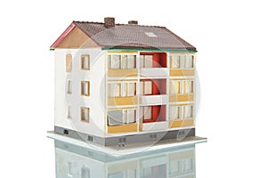 Apartments building isolated