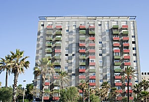 Apartments building, raw photo